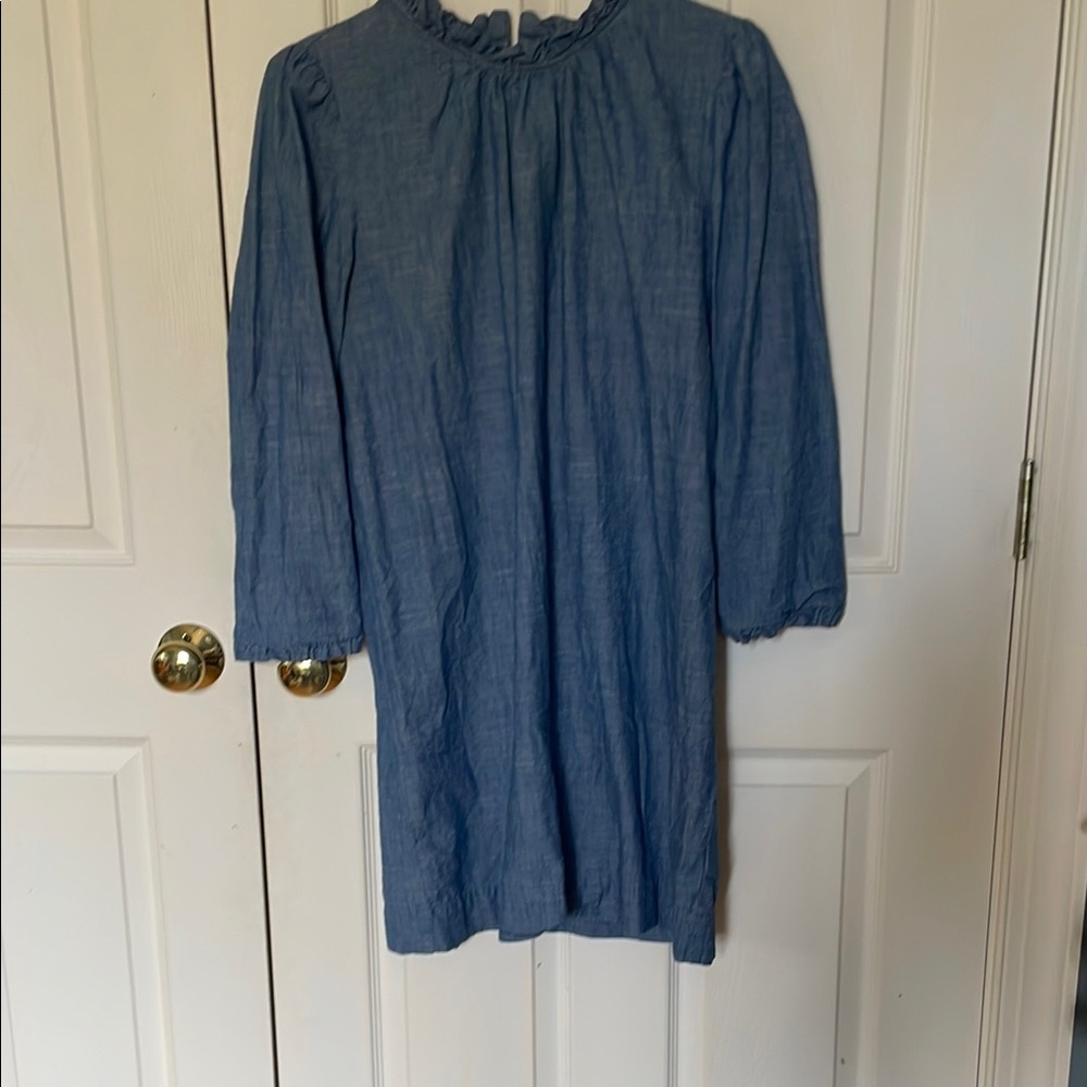 Super cute 100% cotton J.Crew chambray dress size 12